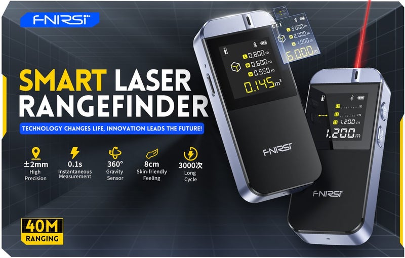 Digital Distance Meter-Smart Laser Rangefinder 40M Laser Tape Measure APP Carousel 1