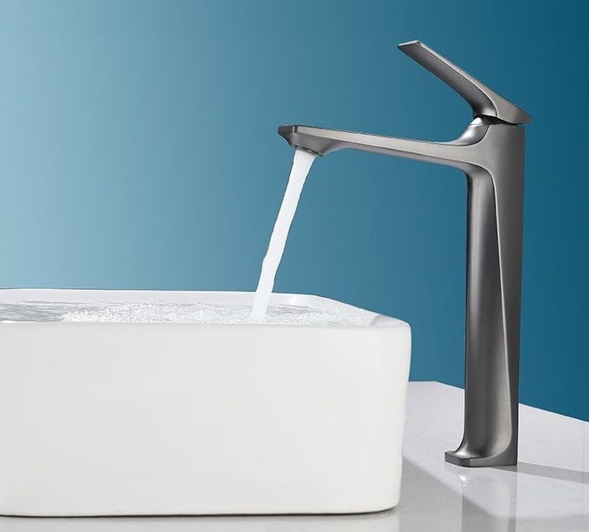 Taps Mixers Bathroom Hot Cold Mixer Tap Faucet Basin Taps Deck Mounted Taps Carousel 1