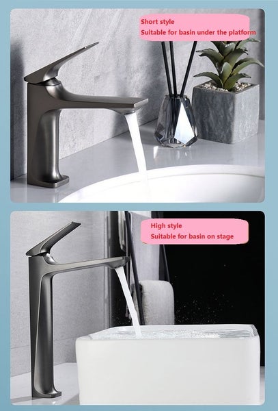 Taps Mixers Bathroom Hot Cold Mixer Tap Faucet Basin Taps Deck Mounted Taps Carousel 2