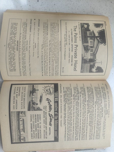 1968-69 NZ AA North Island Accommodation Directory AS PICTURED Carousel 4