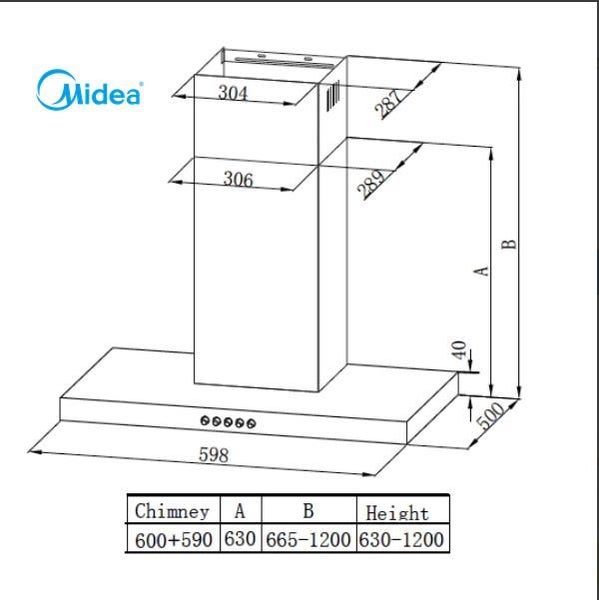 Midea 60cm T-Shape Ranghood Carousel 2