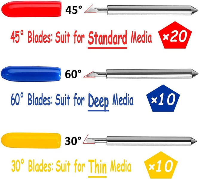 40Pcs Replacement Blades for Cricut Machines Carousel 2