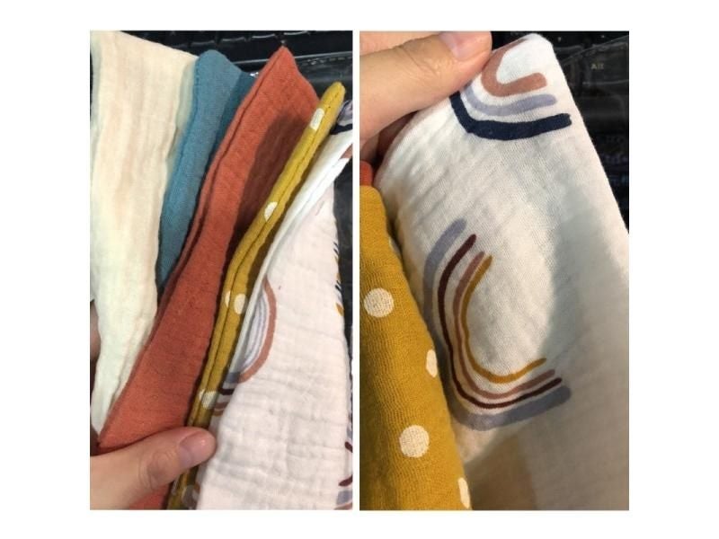 Baby Towels Muslin Cloth For Hand Face Saliva Bib Handkerchief Washcloth Carousel 2