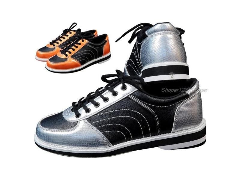 Women Men Flat Sports Bowling Shoes 35 44 Size Breathable Leather Sneakers Carousel 2