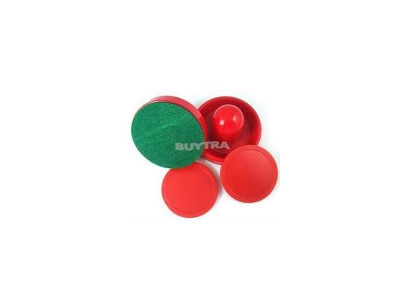 1pair 50mm Home Air Pucks Mini Air Hockey Table Handles 60mm Felt Pushers Carousel 2