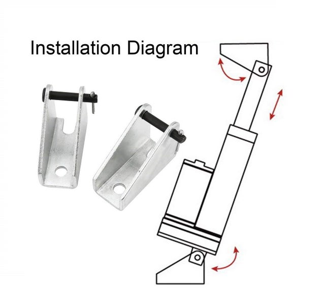 LINEAR ACTUATOR 12V 48W 400 mm STROKE 100kg 1000 N Quality reduction box IP65 Carousel 5