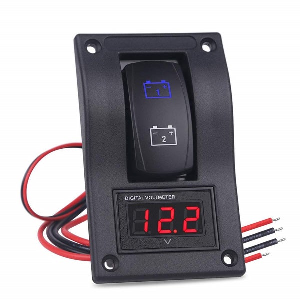 Dual Battery Monitor Switch House / Standby / Start illuminated 12V- 24V LED LG8 Carousel 1