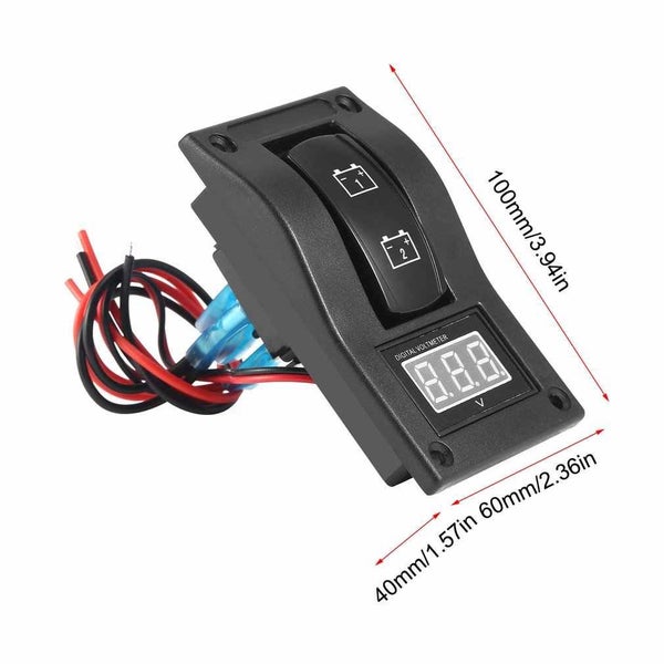 Dual Battery Monitor Switch House / Standby / Start illuminated 12V- 24V LED LG8 Carousel 6