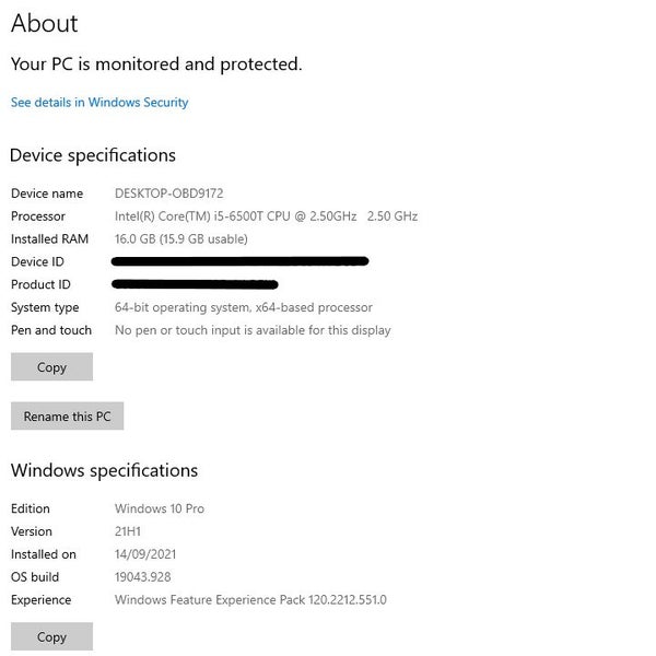 HP ProDesk 600 G2 MFF Business PC- i5-6500T, 16GB RAM, 256GB SSD, Win10Pro Carousel 4