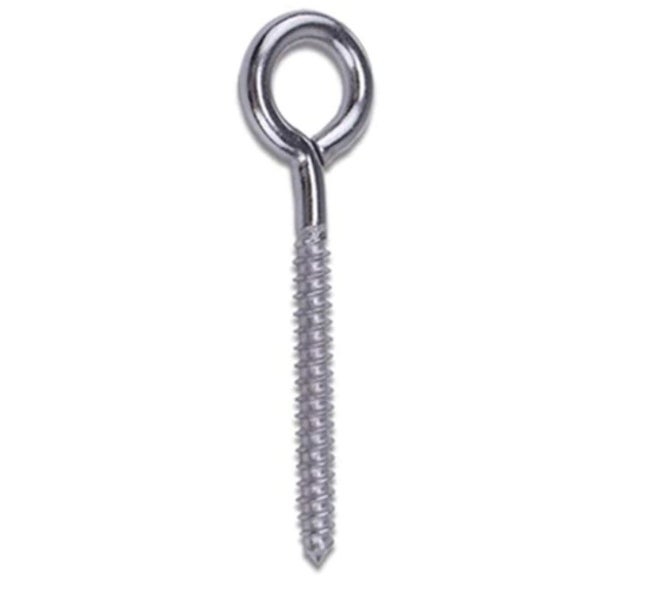 Stainless Steel Eye Shape Metal Hook Self Tapping Screws M6 YE9 Carousel 1
