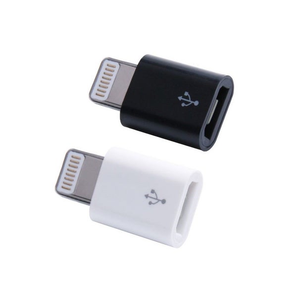 Micro USB to Lightning Adaptor Converter White LE6 Carousel 1