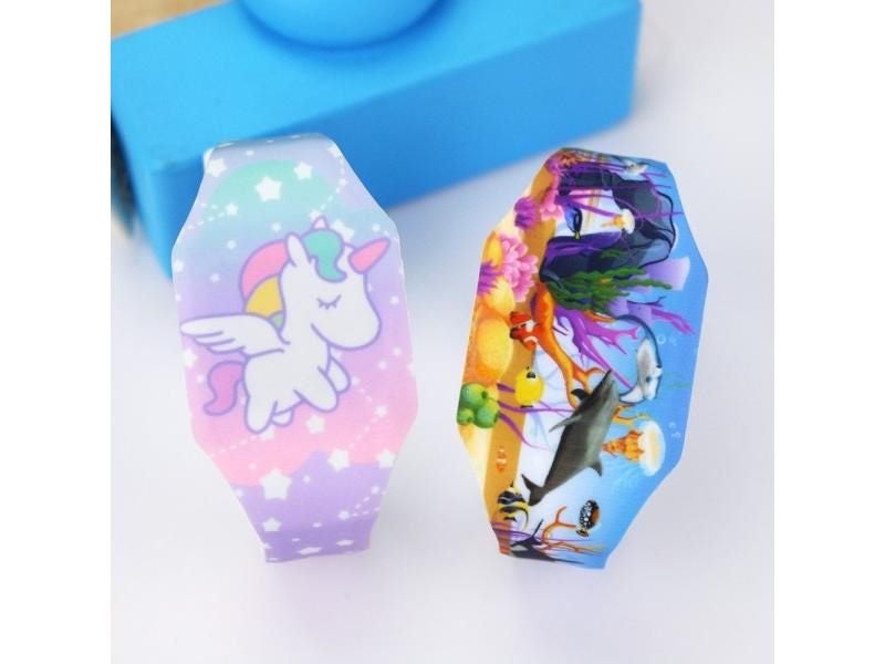 New Luminous Unicorn Girl Ocean World LED Watch For Kids Carousel 2