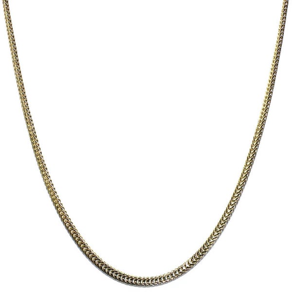 18k Gold plated Flat Franco Chain 2.4mm Carousel 1