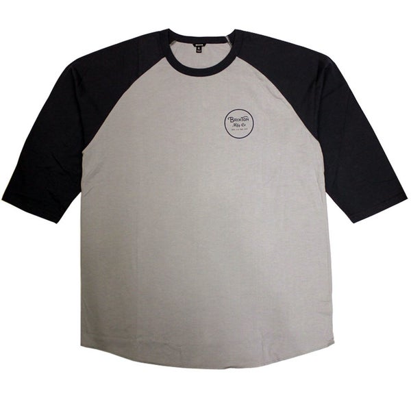 Brixton Wheeler 3/4 Sleeve Baseball T-Shirt Navy Carousel 1