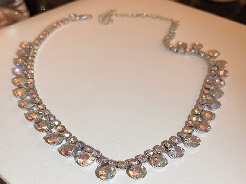 Dazzling Cubic Zirconia Necklace Resplendent Radiant Charm Necklace Carousel 1