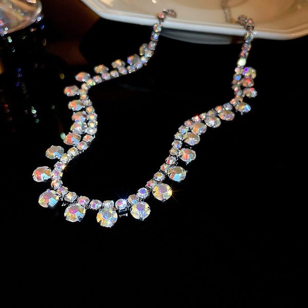 Dazzling Cubic Zirconia Necklace Resplendent Radiant Charm Necklace Carousel 3