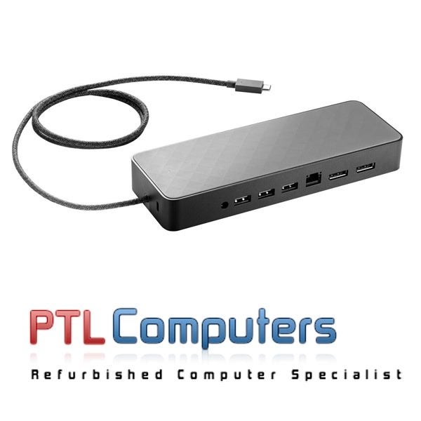 *Used* HP USB-C HSA-B005DS Universal Docking Station 935326-001 DUAL DisplayPort Carousel 1