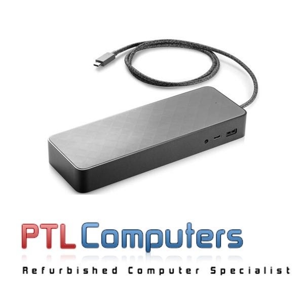 *Used* HP USB-C HSA-B005DS Universal Docking Station 935326-001 DUAL DisplayPort Carousel 2