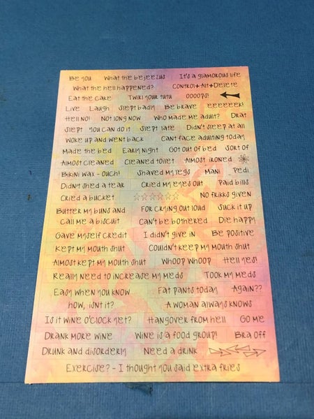 Dyan Reaveley Dylusions Creative Dyary Back Chat Stickers 8 Sheets DYE58564 - B Carousel 2