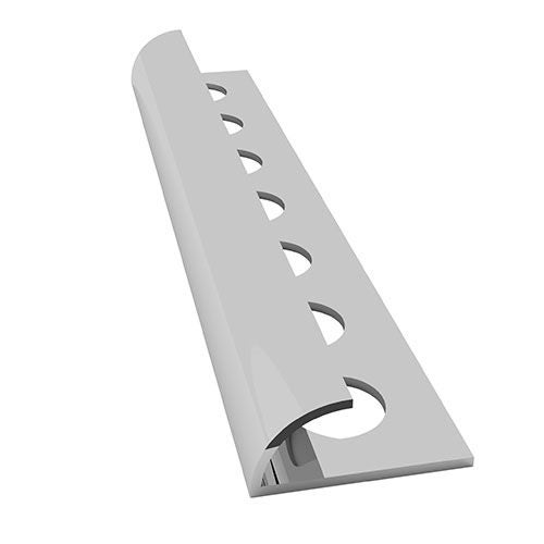 9mm Matt Silver Aluminium Round Edge tile trim (Bundle Order-40pc) Carousel 1