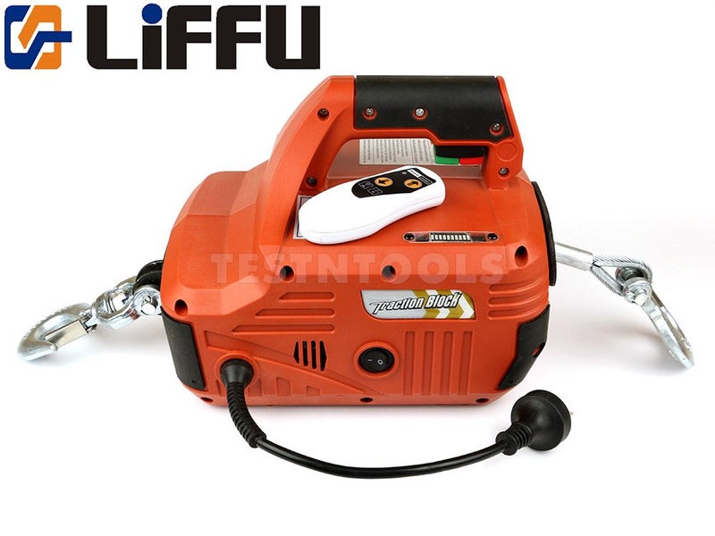 Liffu Portable Electric Hoist 230V With Remote 4.6m 450Kg Carousel 1