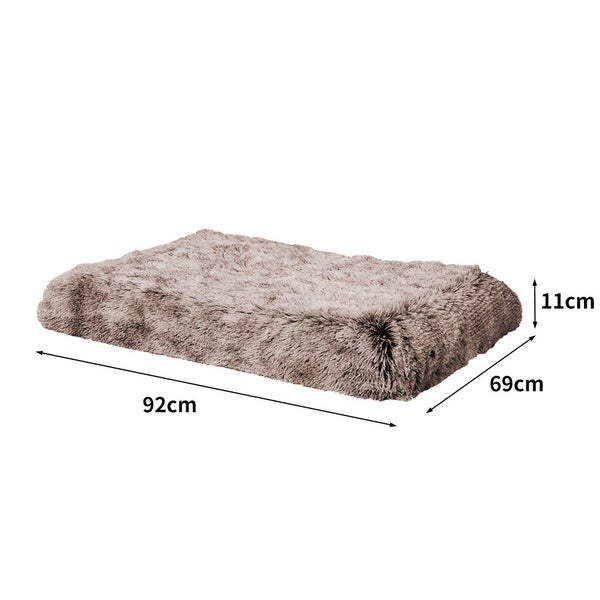 Pawz Pet Calming Bed Memory Foam Orthopedic Removable Cover Washable M Coffee Carousel 2