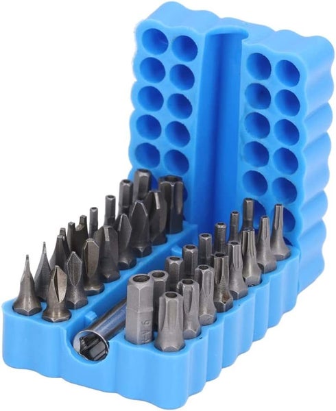 33PCS Security Tamper Proof Star Torx Philips Hex Spanner Screwdriver Bits Set Carousel 2