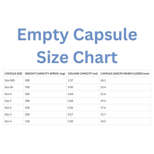Size '00' Empty Vegetarian Capsules - Quantity 250 Carousel 2