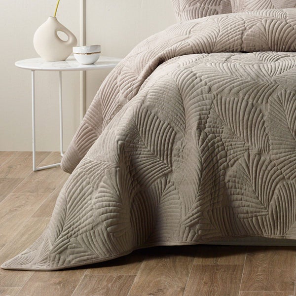 Bianca Kairo Taupe Coverlet Set Carousel 4
