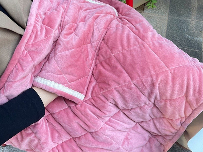 USB Heating Hand Warmer Blanket Thermostatic Heated Blanket Heating Pad Pink Carousel 1