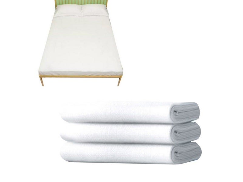 1 X 3Pcs Disposable Bedding Set Travel Bed Sheet Quilt Cover Pillowcase Set Carousel 1