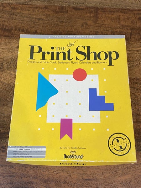 PC - Broderbund - The New Print Shop - IBM & TANDY - Floppy Carousel 1