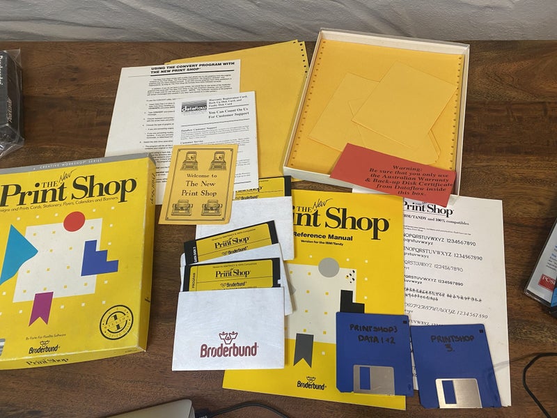 PC - Broderbund - The New Print Shop - IBM & TANDY - Floppy Carousel 3