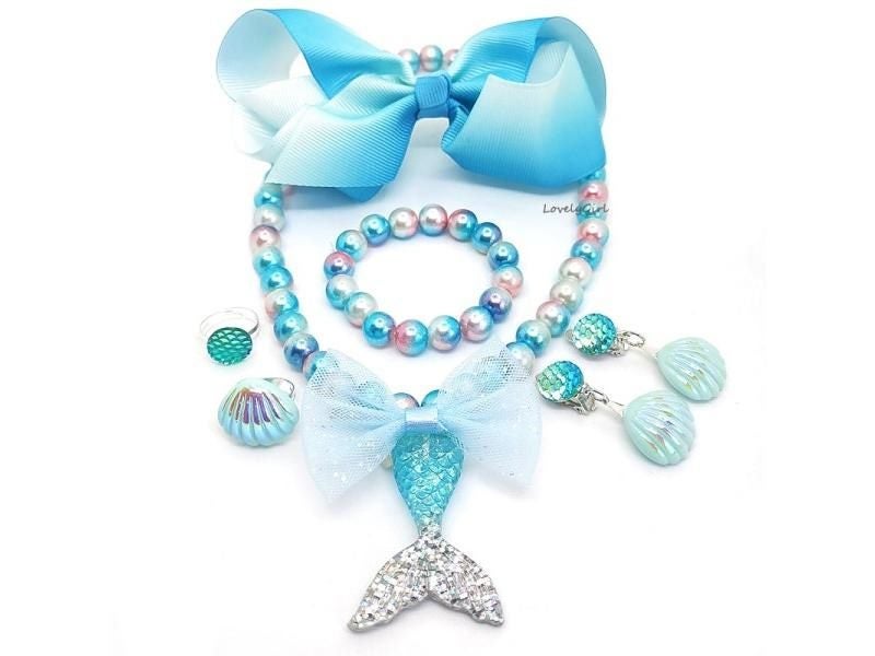 Mermaid Tails With Monofin LovelyGirl Mermaid Costume Children Cosplay Girl Carousel 1