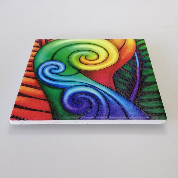 Bright Koru 3D Print Tile Hanging63613786733058111