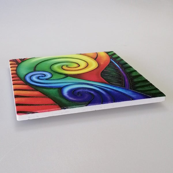 Bright Koru 3D Print Tile Hanging63613786733058112