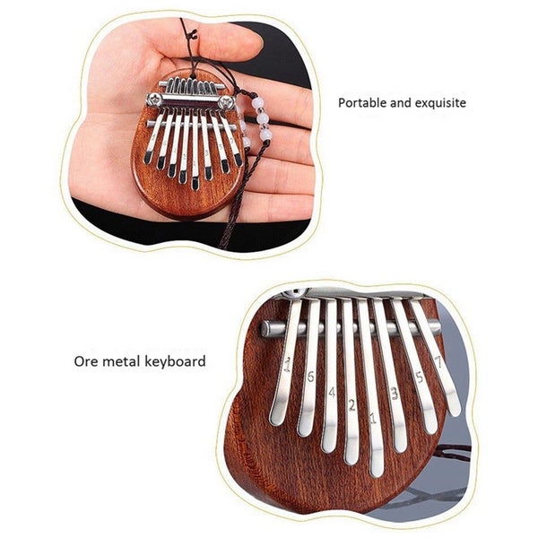 8 Key Mini Kalimba Exquisite Finger Thumb Piano Marimba Musical Good Accessory Carousel 3
