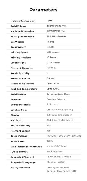 Creality Ender 3 MAX NEO 3D Printer 300x300x320mm, Dual Z-axis, CR-trouch Carousel 12