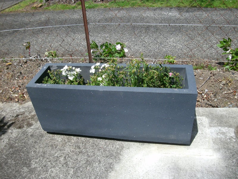 Large Concrete trough planter 1200Lx380Wx520Hmm Carousel 5
