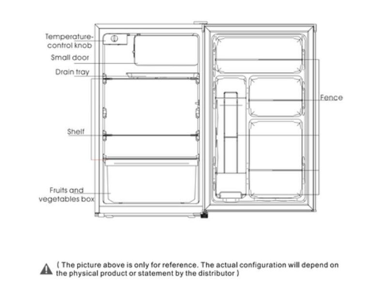 BAR FRIDGE - MIDEA 123L MDRD181FGF01AP (WHITE) Carousel 2