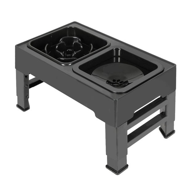 Pawz Elevated Pet Feeder 4 Height Adjustable Raised Dog Cat Slow Food Water Bowl Carousel 1