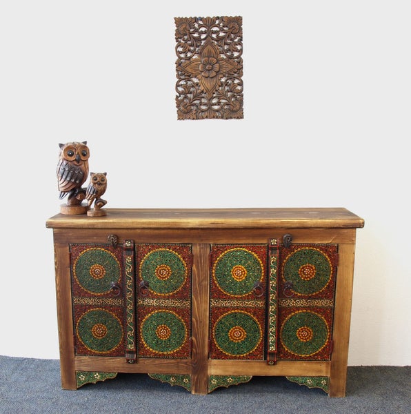 Gera Hand Painted 4 Door Sideboard Carousel 1