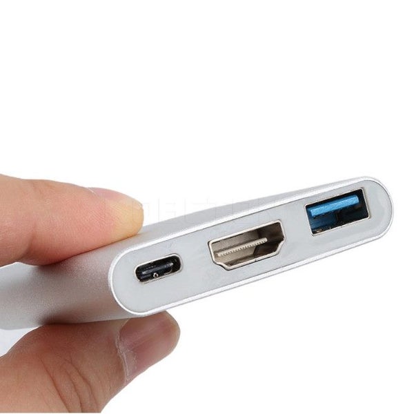 3 In 1 Usb C Hub Male To Female 3.1 Type Hdmi 3.0 Charging Adapter For Macbook A Carousel 2
