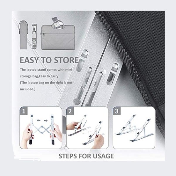 Laptop Stand Adjustable Portable Laptop Holder Computer Stand Tablet Stand Carousel 8