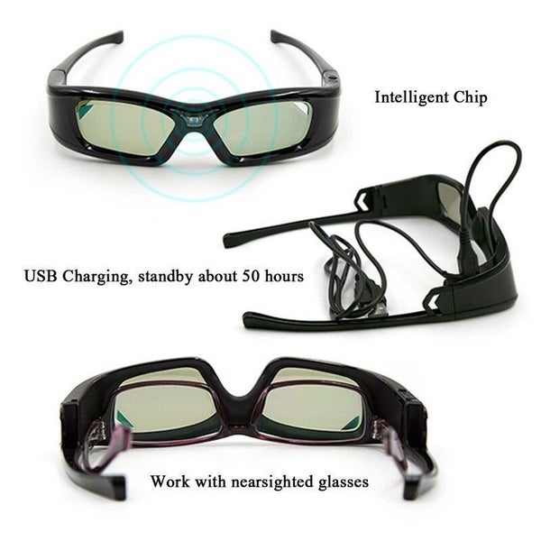 Gl410 3D Glasses For Projector Full Hd Active Dlp Link 3D TV Glasses & Accessor Carousel 4