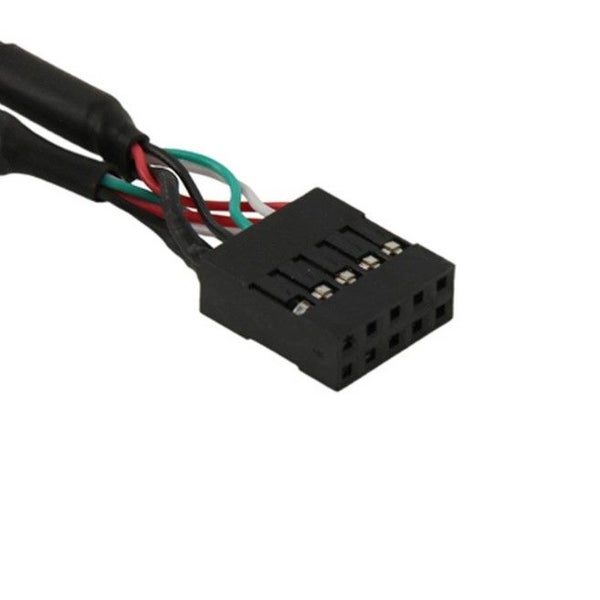 10 Pin Motherboard Female Header To Dual Usb 2.0 Adapter Cable 50Cm USB Cables Carousel 2