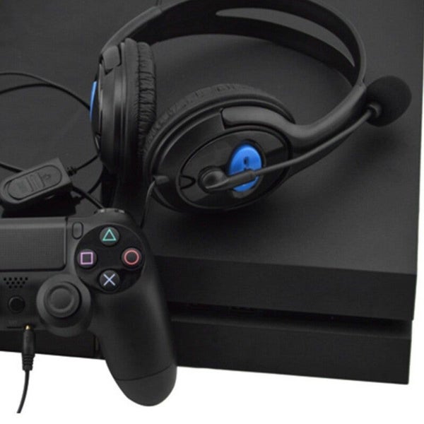 3.5Mm Wired Gaming Over Ear Headset Black Headphones Carousel 5