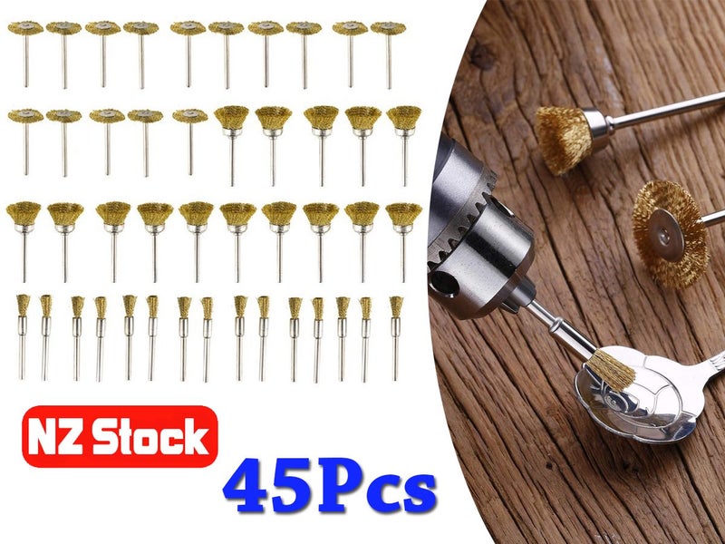 45pcs Wire Wheel Brush Set NZ Clearance Carousel 1