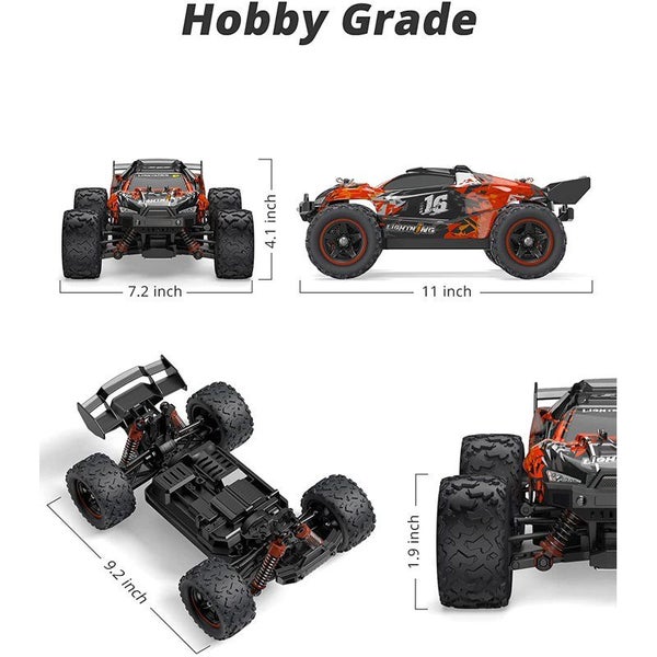70km/H All Terrains 4WD Electric High Speed RC Truck Off-Road 1:18 Best Toy Gif Carousel 8