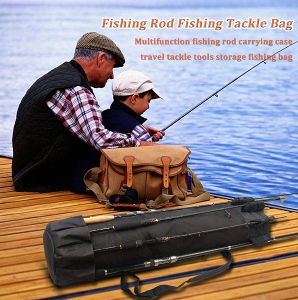 Fishing Bag Fishing Rod Reel Case Carrier Holder Fishing Pole